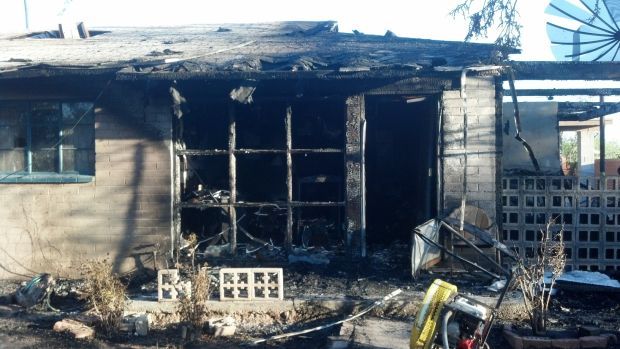 Fire destroys Tucson
